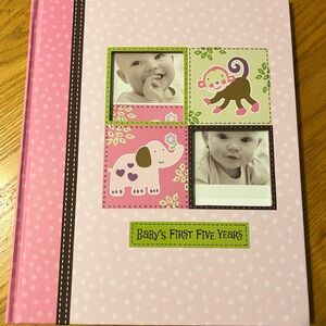 Pink Baby's First Five Years Memory Book